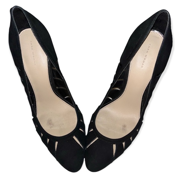 ZARA Woman Cutout Stilettos Heels - Picture 6 of 11